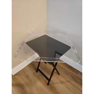 Great, Extra-large Acrylic Square Tray with Handles